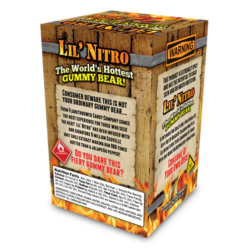 Flamethrower Candy "Lil Nitro" (The World's Hottest Gummy Bear)