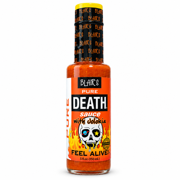 A 150ml bottle of Blair's Pure Death Sauce. Available to buy in Australia.