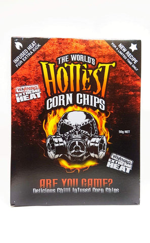 The World's Hottest Corn Chips from Chilli Seed Bank.