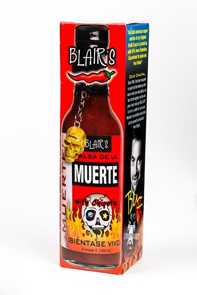 Blair's Salsa De La Muerte Hot Sauce brought to you by one of the World's most respected hot sauce makers, Blair's Death Sauce.