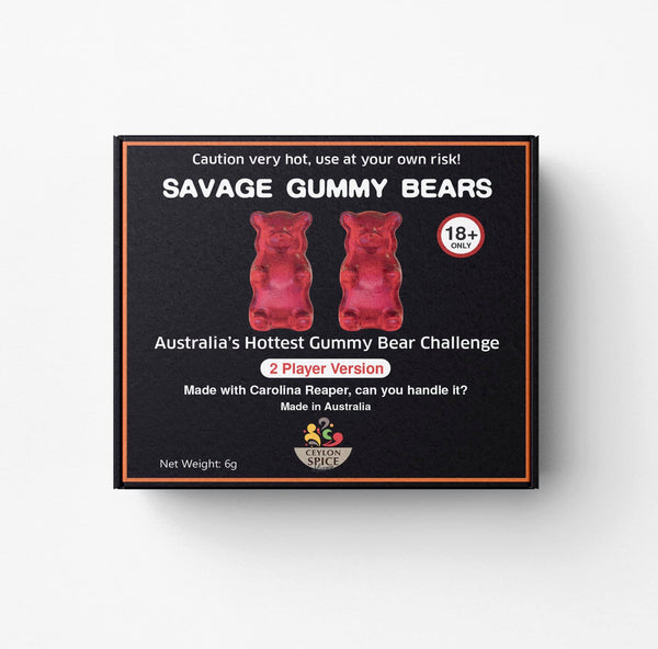 Australia's hottest gummy bear challenge: SAVAGE GUMMY BEARS. Available Australia-wide at Blair's Death Sauce Australia. Buy wholesale or retail.